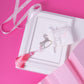 Bookmark with pink tassel