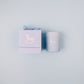 Blue glass jar candle