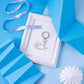 Blue keychain