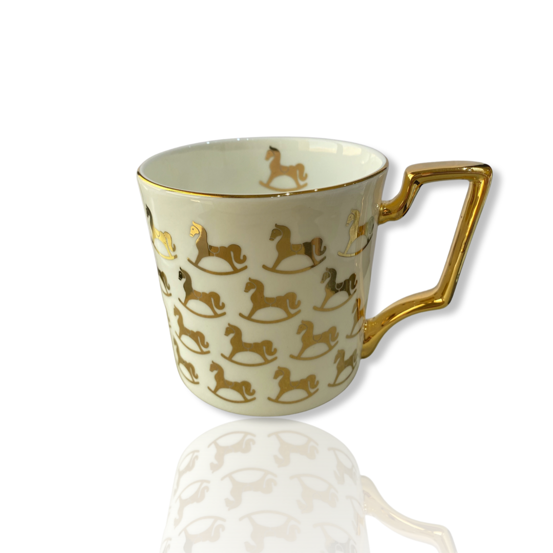 Gold - Cheval monogram mug